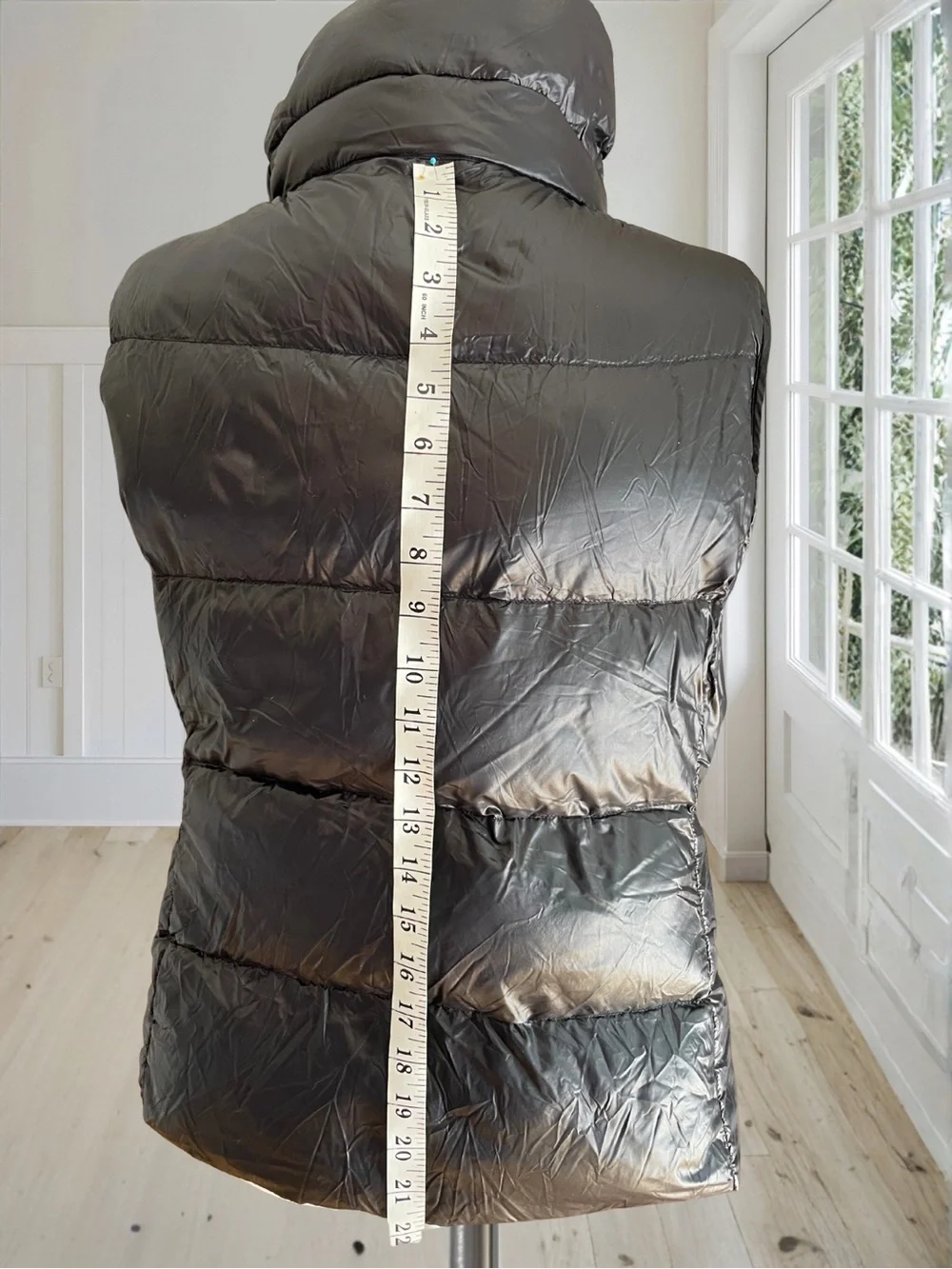 LAUREN RALPH LAUREN Women's M Black Down Vest Packable Puffer Jacket Drawstring